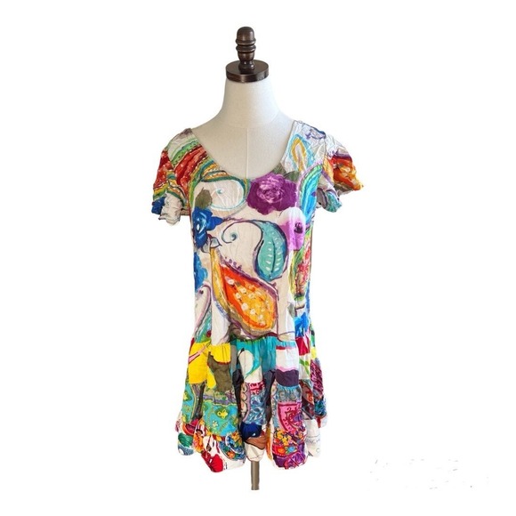 Jams World Dresses & Skirts - Jams World Women Dress Opal Rose Vacation Tropical Hawaiian Wearable‎ Art Small